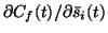 $\partial C_f(t) / \partial \bar{s}_i(t)$