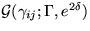 ${\cal G}(\gamma_{ij}; \Gamma, e^{2\delta})$