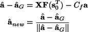 \begin{align*}\hat \mathbf a - \hat \mathbf a_G&=\mathbf X\mathbf F(\mathbf s_0^...
... a - \hat \mathbf a_G}{\Vert\hat \mathbf a - \hat \mathbf a_G\Vert}
\end{align*}