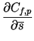 $\displaystyle \frac{\partial C_{f,p}}{\partial \overline{s}}$