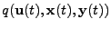 $ q(\mathbf{u}(t),\mathbf{x}(t),\mathbf{y}(t))$