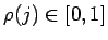 $ \rho(j)\in[0,1]$